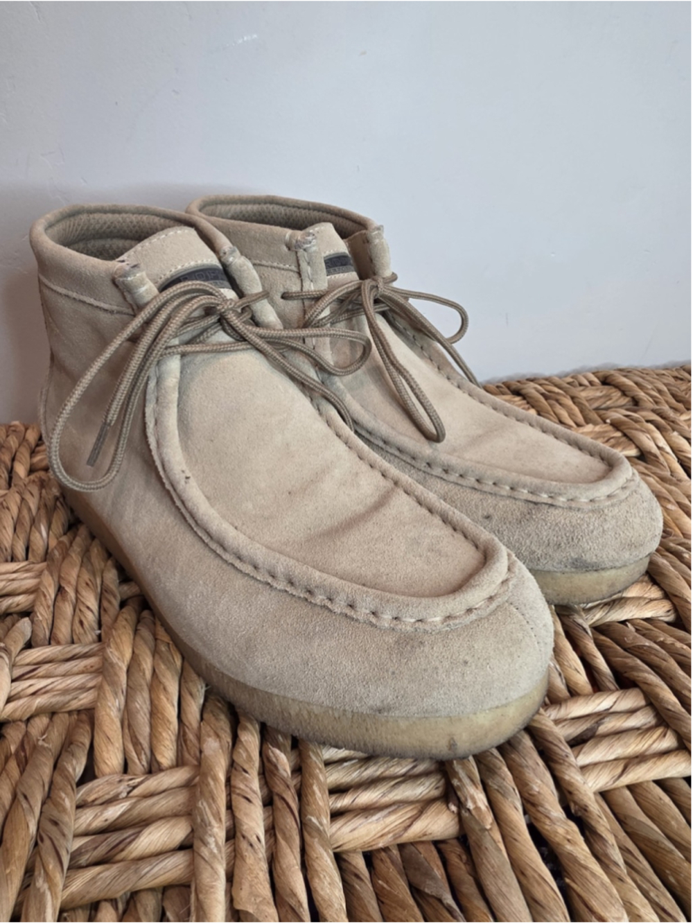 Roper Performance Men's Sz 10 Suede Chukka Boots Tan Crepe Gum Sole Lace Up